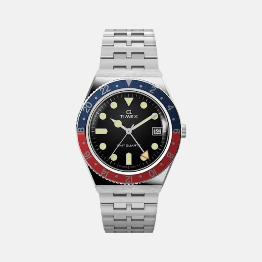 Relógio Q GMT, €249, Timex.