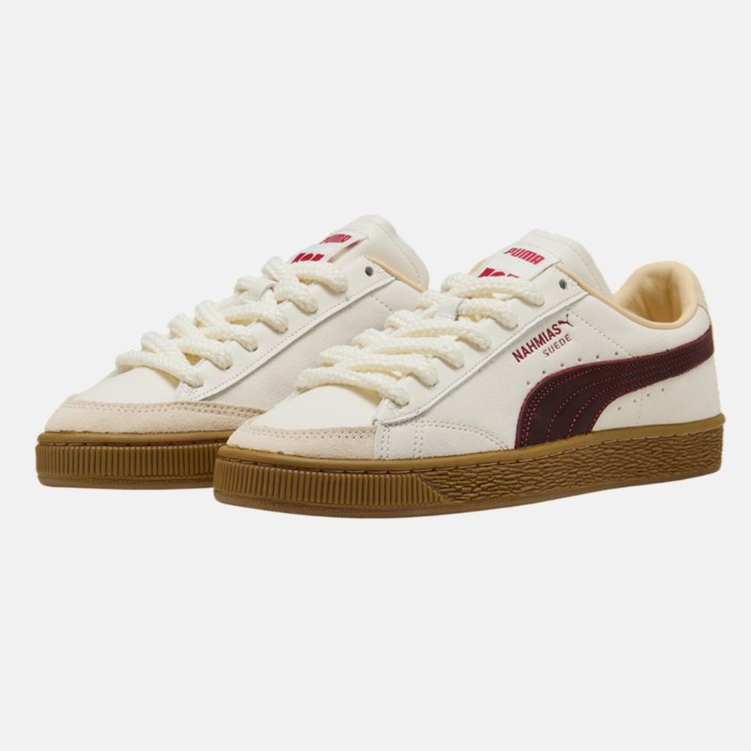 Ténis Suede Vintage Red, €160, PUMA x NAHMIAS, no site da Puma