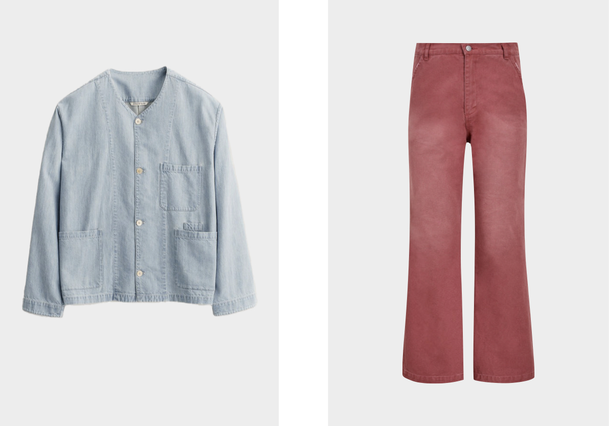 Sobrecamisa Chasia, €340, A KIND OF GUISE; calças, €218,95, FOUND.