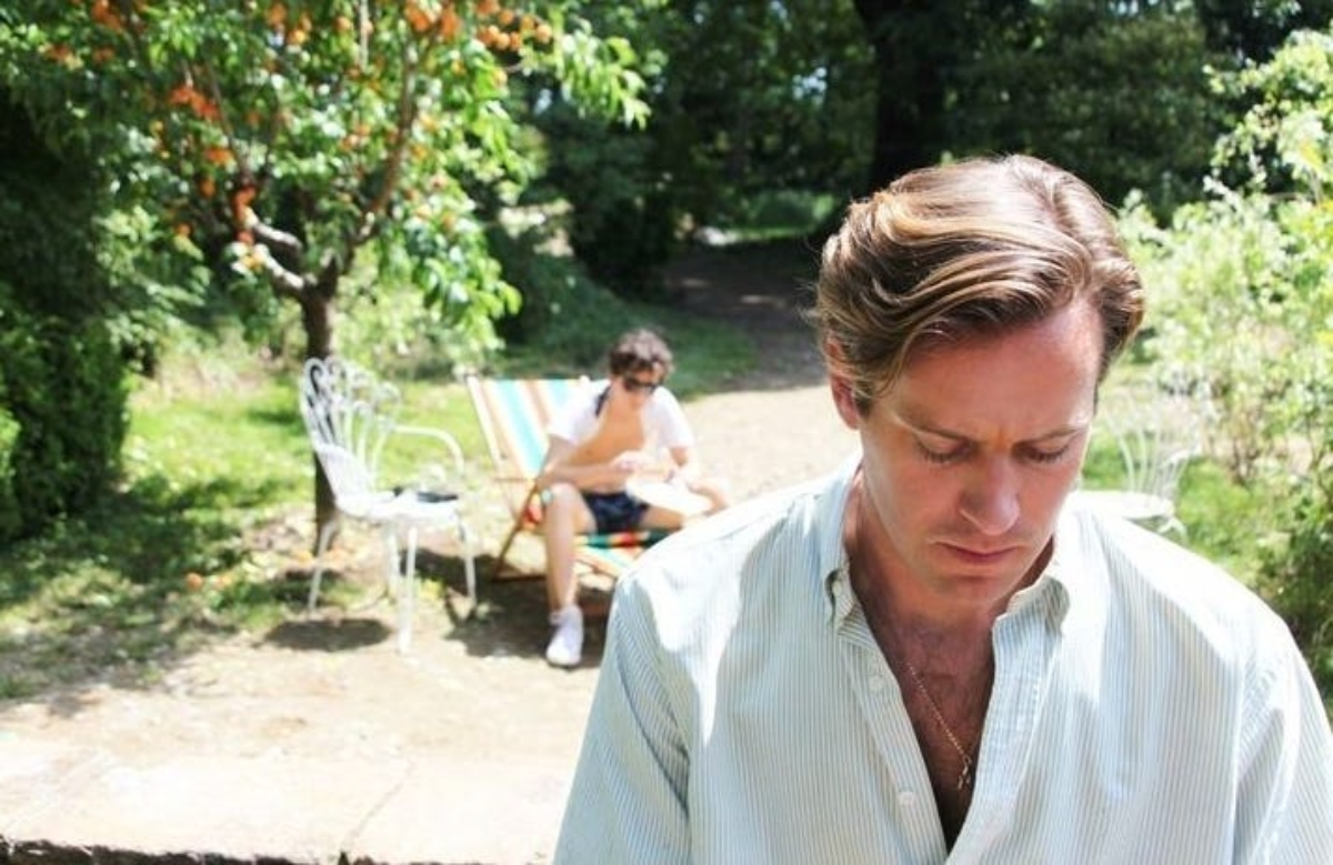 Timothée Chalamet e Armie Hammer em Call Me by Your Name.